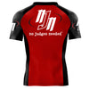 Red and Black Rash Guard | No Judges Needed