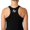 NJN Ladies Racerback Tank Black Back | No Judges Needed