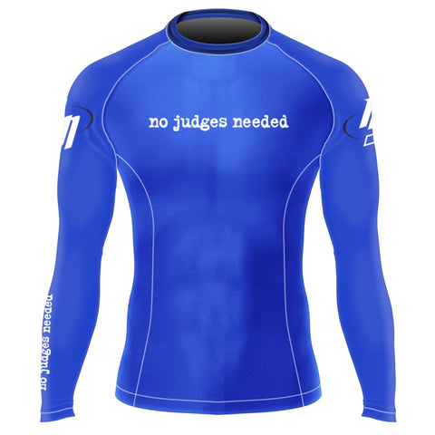 Womens Blue Long Rash Guard